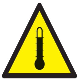 Panneau DANGER HAUTE TEMPERATURE NORMA Taliaplast 729341