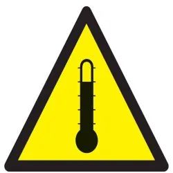 Panneau DANGER HAUTE TEMPERATURE NORMA Taliaplast 729341