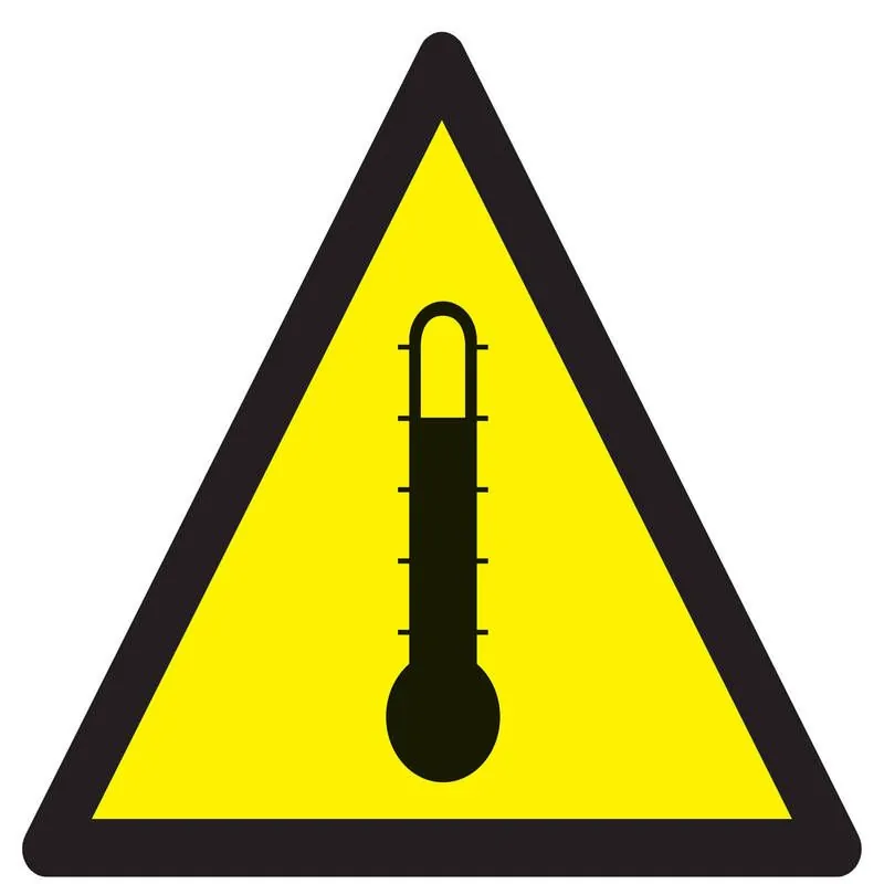 Panneau DANGER HAUTE TEMPERATURE NORMA Taliaplast 729341