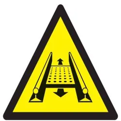 Panneau DANGER INSTAL. MOBILE NORMASIG Taliaplast 729350