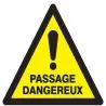 Panneau DANGER PASSAGE DANGEREUX NORMA Taliaplast 729326