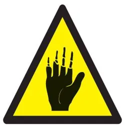 Panneau DANGER PRODUIT CORROSIF MAINS Taliaplast 729361