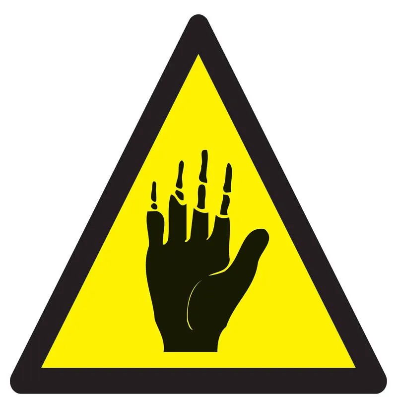 Panneau DANGER PRODUIT CORROSIF MAINS Taliaplast 729361