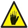 Panneau DANGER PRODUIT CORROSIF MAINS Taliaplast 729361