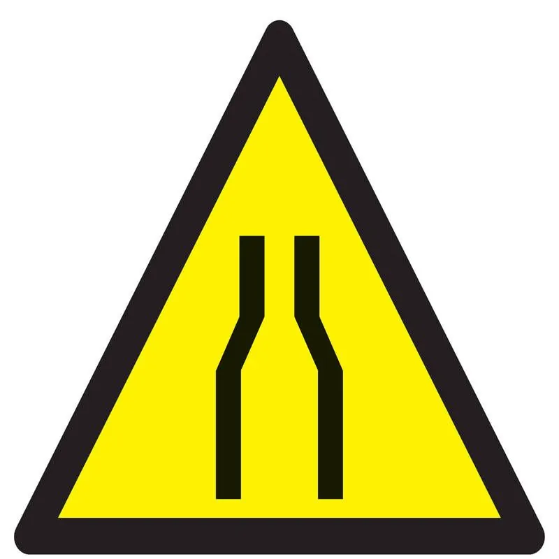 Panneau DANGER RETRECISSEMENT NORMASIG Taliaplast 729351