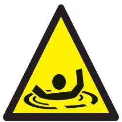 Panneau DANGER RISQUE DE NOYADE NORMAS Taliaplast 729364