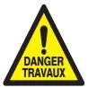 Panneau DANGER TRAVAUX NORMASIGN ADHES Taliaplast 729962