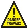 Panneau DANGER TRAVAUX NORMASIGN ADHES Taliaplast 729334