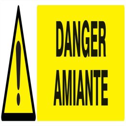 Panneau DANGER AMIANTE 200x52 NORMASIG Taliaplast 720323