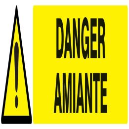Panneau DANGER AMIANTE 330X75 NORMASIG Taliaplast 725323