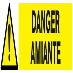 Panneau DANGER AMIANTE 330X75 NORMASIG Taliaplast 725323