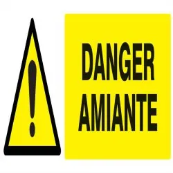Panneau DANGER AMIANTE 330X120 NORMASI Taliaplast 726323