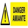 Panneau DANGER AMIANTE 330X120 NORMASI Taliaplast 726323
