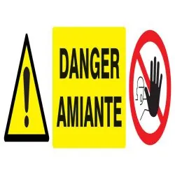Panneau ACCES INTERDIT DANGER AMIANTE Taliaplast 726332