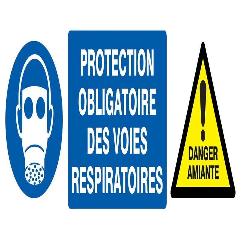 Panneau PROT.VOI RES/ DANGER AMIANTE N Taliaplast 726333