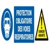 Panneau PROT.VOI RES/ DANGER AMIANTE N Taliaplast 726333