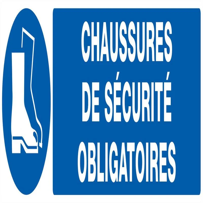 Panneau CHAUSSURES SECURITE OBLIGAT. N Taliaplast 720518