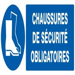Panneau CHAUSSURES SECURITE OBLIGAT. N Taliaplast 726518