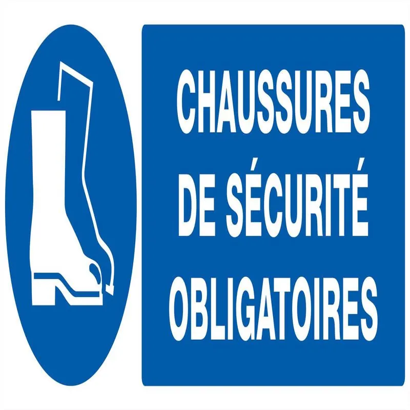 Panneau CHAUSSURES SECURITE OBLIGAT. N Taliaplast 726518