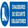 Panneau CHAUSSURES SECURITE OBLIGAT. N Taliaplast 726518