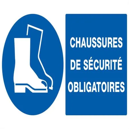 Panneau CHAUSSURES SECURITE OBLIGAT. N Taliaplast 721518