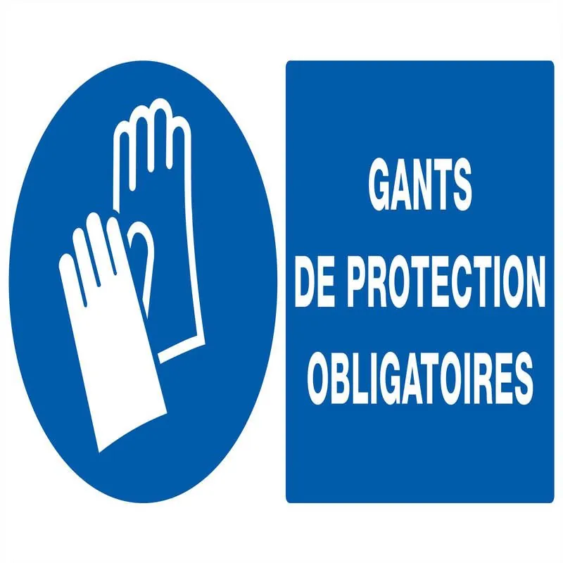 Panneau GANTS DE PROTECTION OBLIGAT. N Taliaplast 721517