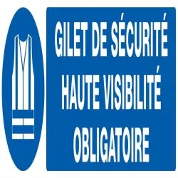 Panneau GILET DE SECURITE HAUTE VISIBI Taliaplast 720513