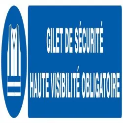 Panneau GILET DE SECURITE HAUTE VISIBI Taliaplast 725513
