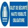 Panneau GILET DE SECURITE HAUTE VISIBI Taliaplast 726513