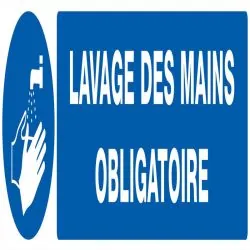 Panneau LAVAGE DES MAINS OBLIGATOIRE N Taliaplast 725520