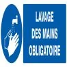 Panneau LAVAGE DES MAINS OBLIGATOIRE N Taliaplast 726520