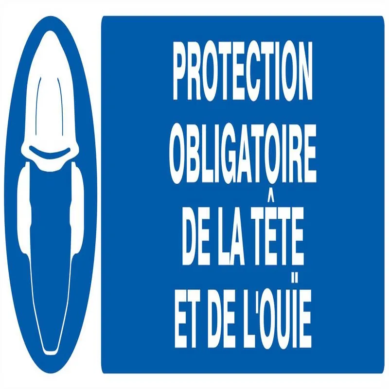 Panneau PROTECTION OBLIGATOIRE TETE ET Taliaplast 720505