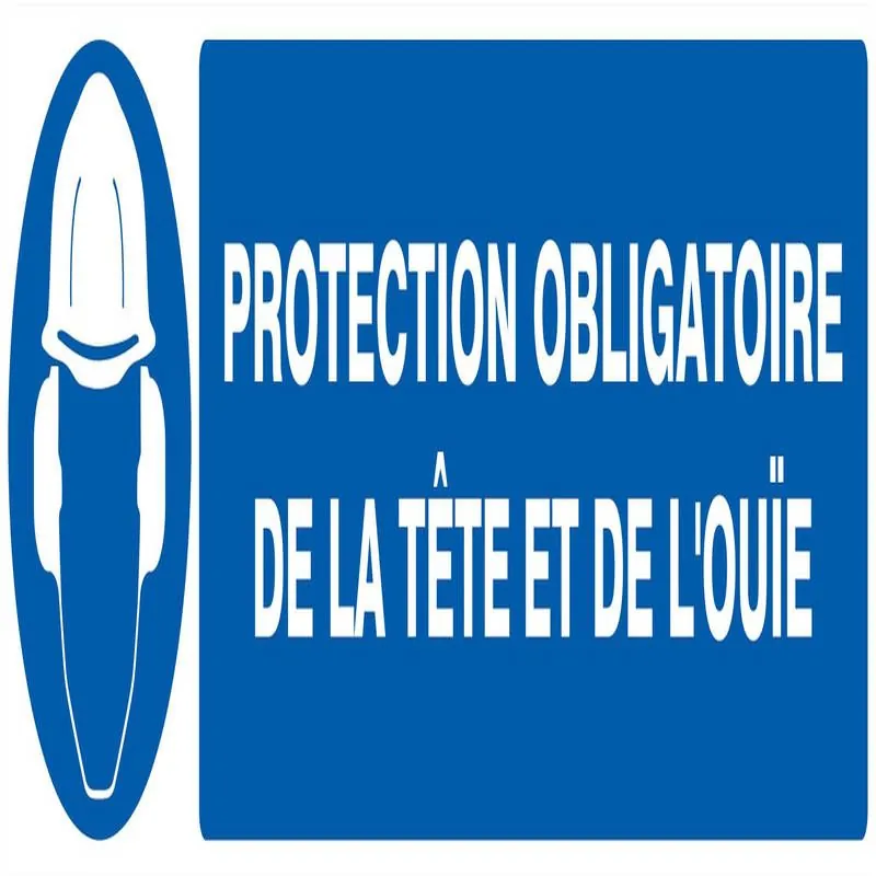 Panneau PROTECTION OBLIGATOIRE TETE ET Taliaplast 725505