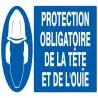 Panneau PROTECTION OBLIGATOIRE TETE ET Taliaplast 726505