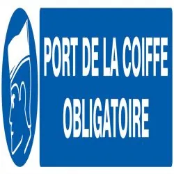Panneau PORT DE LA COIFFE OBLIGATOIRE Taliaplast 725502