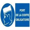 Panneau PORT DE LA COIFFE OBLIGATOIRE Taliaplast 721502