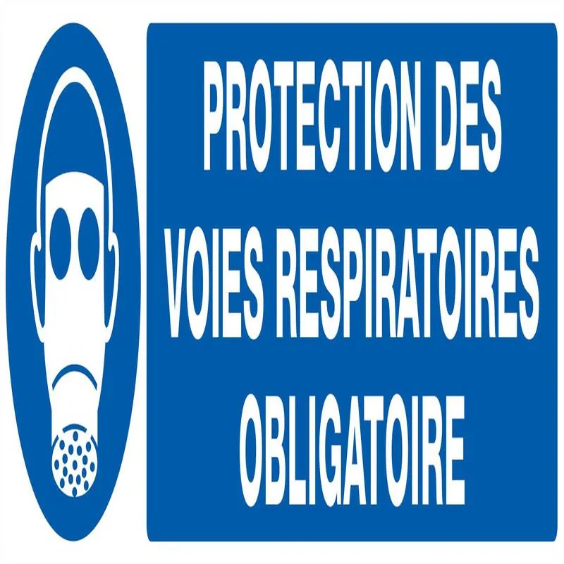Panneau PROTEC.VOIES RESPIRAT.OBLIGAT. Taliaplast 720510