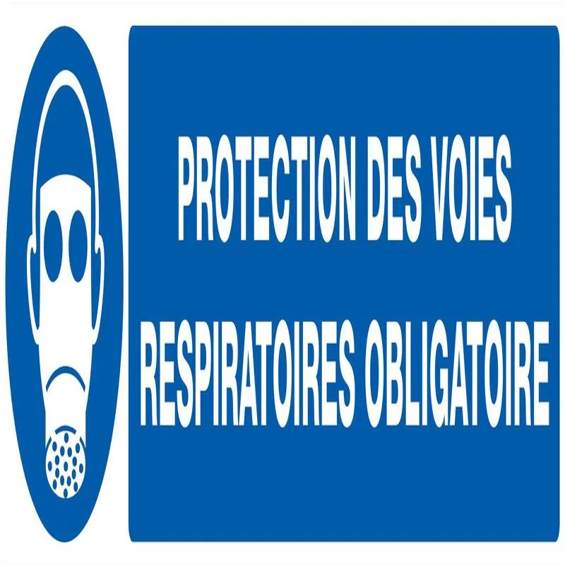 Panneau PROTEC.VOIES RESPIRAT.OBLIGAT. Taliaplast 725510