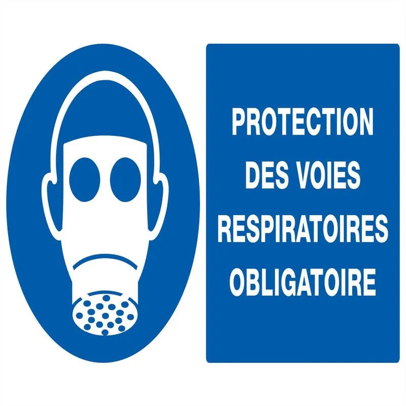 Panneau PROTEC.VOIES RESPIRAT.OBLIGAT. Taliaplast 721510