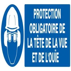 Panneau PROTECT.OBLIG. TETE/VUE/OUIE N Taliaplast 726501