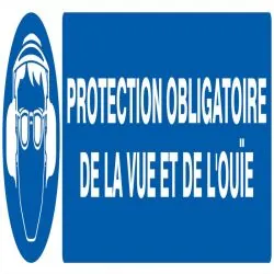 Panneau PROT.OBLIG.DE L'OUIE ET VUE NO Taliaplast 725508