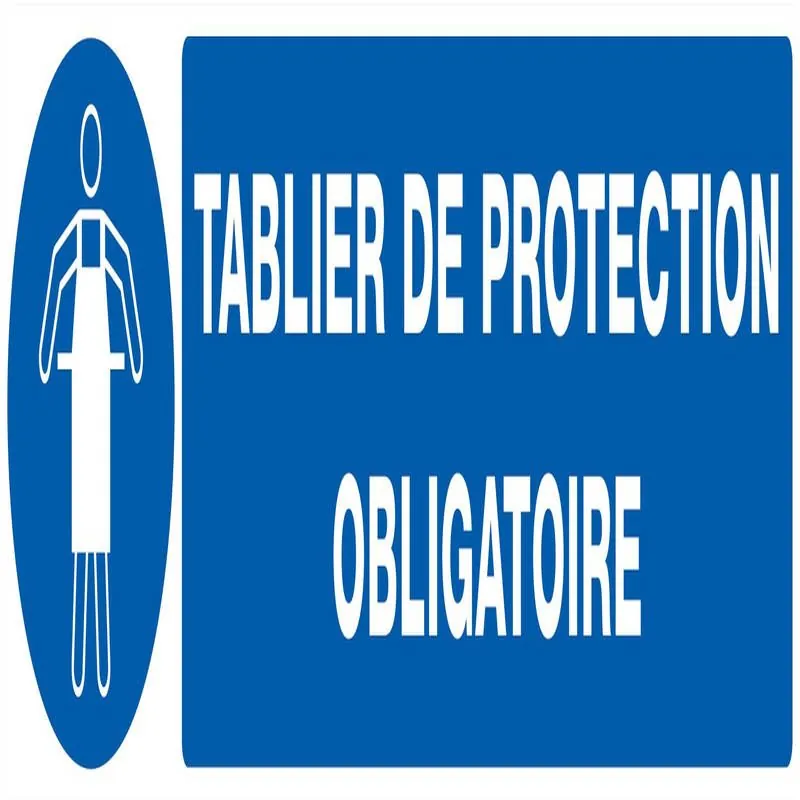 Panneau TABLIER DE PROTECTION OBLIGAT. Taliaplast 725521