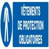 Panneau VETEMENTS DE PROTECT. OBLIGAT. Taliaplast 720519