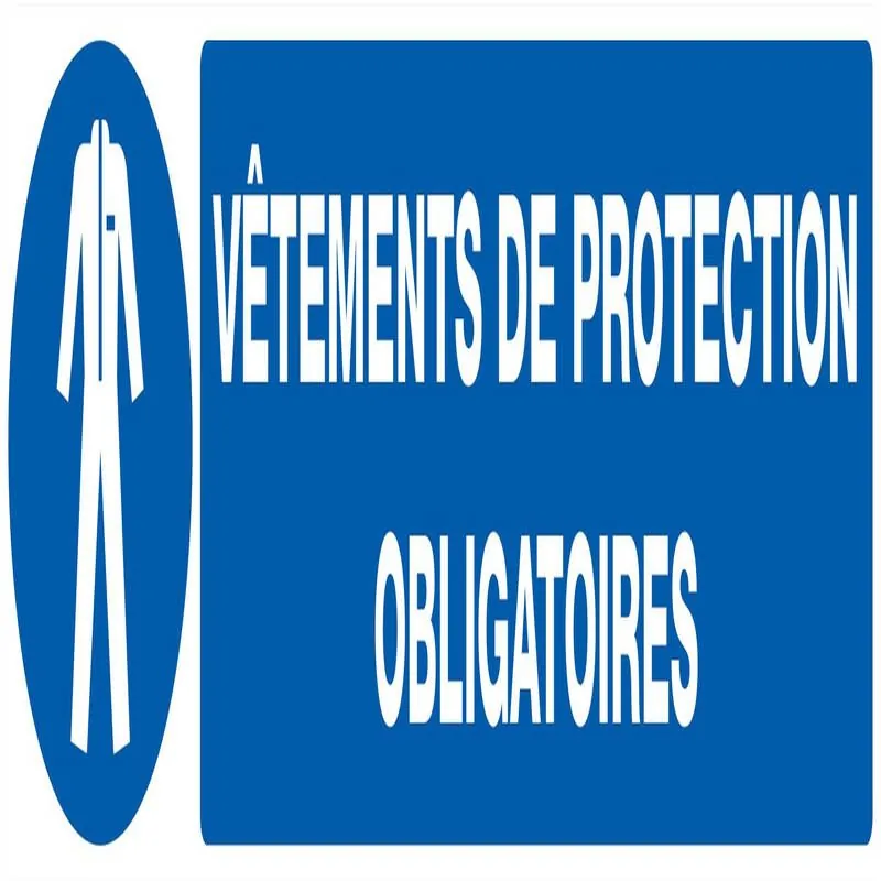 Panneau VETEMENTS DE PROTECT. OBLIGAT. Taliaplast 725519
