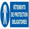 Panneau VETEMENTS DE PROTECT. OBLIGAT. Taliaplast 726519