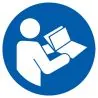 Panneau CONSULTER LE MANUEL / LA NOTIC Taliaplast 723590