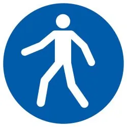Panneau UTILISER LE PASSAGE NORMASIGN Taliaplast 722525