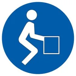 Panneau BONNE POSITION P/SOULEVER NORM Taliaplast 727558