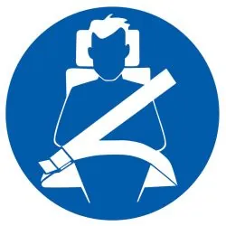 Panneau CEINTURE SECUR.OBLIGATOIRE NOR Taliaplast 724559