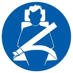 Panneau CEINT.SECURITE OBLIGATOIRE NOR Taliaplast 723559